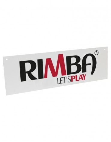 Rimba -  Sign with logo Rimba Let's Play