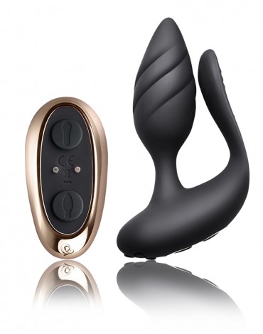 Rocks-Off - Cocktail - Couple Vibrator with Remote Control - Black