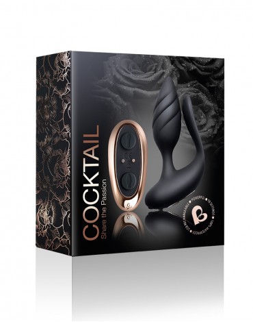 Rocks-Off - Cocktail - Couple Vibrator with Remote Control - Black