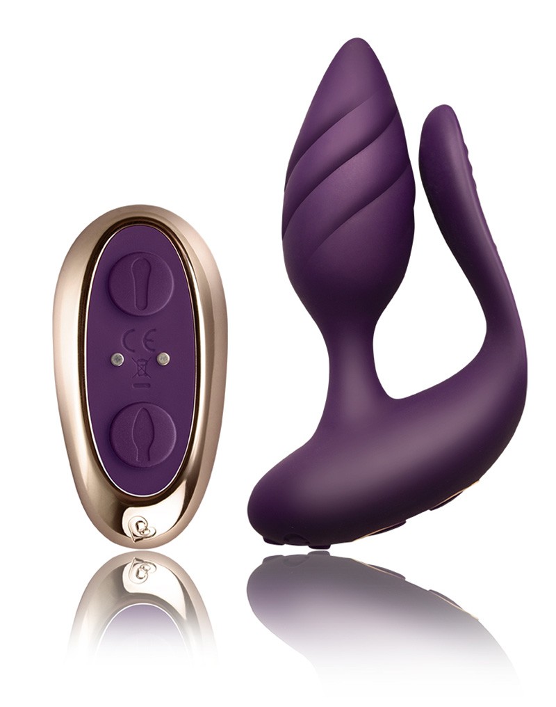 Vibrador Femenino Bala Recargable Con Control Remoto Color Púrpura