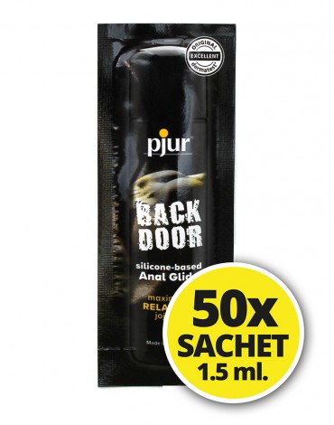 pjur - Back Door - Lubricante a base de silicona - 50 sobres de 1.5 ml