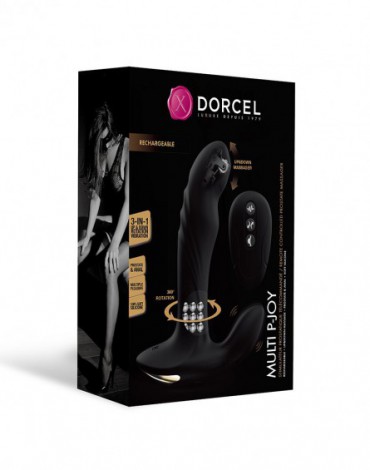 Dorcel - Multi P-Joy - Prostaat Massager met Afstandsbediening - Zwart