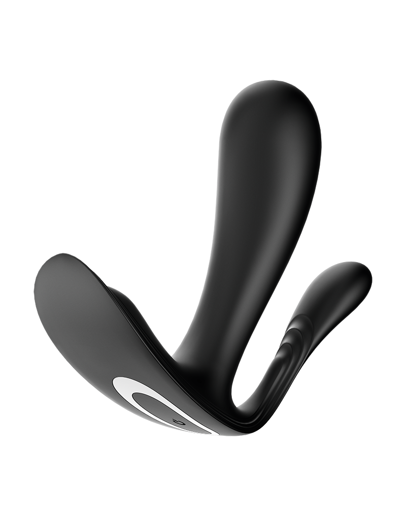 Satisfyer - Top Secret+ - Wearable Vibrator with Anal Stimulator - Black