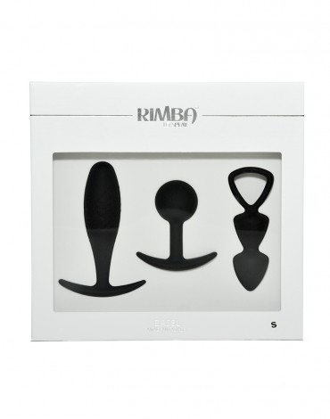 Rimba Toys - Basel - Set of Butt Plugs Size S - Black