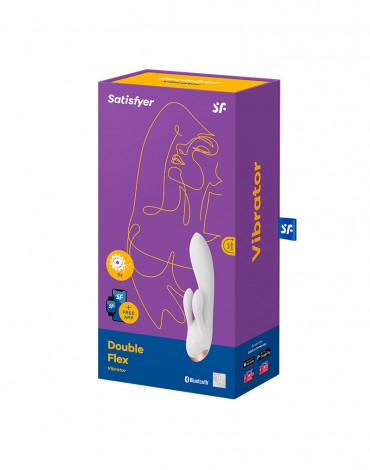 Satisfyer - Double Flex - Rabbit Vibrator - Weiß