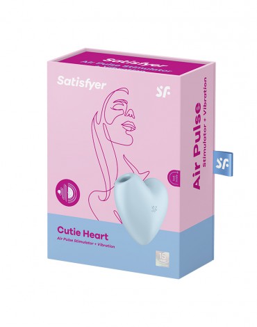 Satisfyer - Cutie Heart - Luftimpuls-Vibrator - Blau