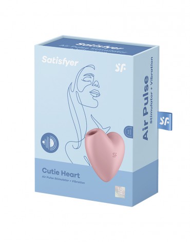 Satisfyer - Cutie Heart - Air Pulse Vibrator - Pink