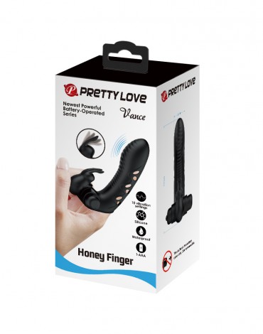 Pretty Love - Vance - Finger Vibrator - Black