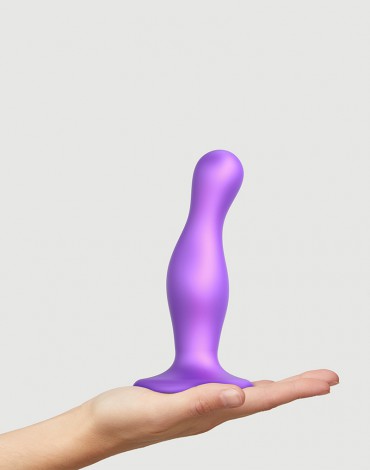 Strap-On-Me - Dildo Plug Curvy Size M - Metallic Purple