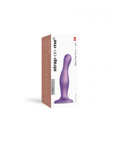 Strap-On-Me - Dildo Plug Curvy Size M - Metallic Purple