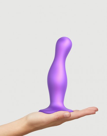 Strap-On-Me - Dildo Plug Curvy Size L - Metallic Purple