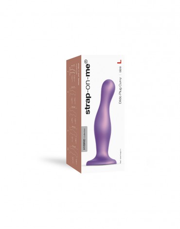 Strap-On-Me - Dildo Plug Curvy Size L - Metallic Purple