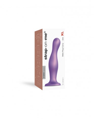 Strap-On-Me - Dildo Plug Curvy Size XL - Metallic Purple