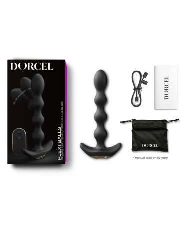 Dorcel - Flexi Balls - Anal Vibrator with Remote Control - Black