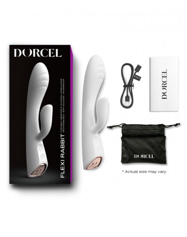 Dorcel - Flexi Rabbit - Verwarmde Rabbit Vibrator - Wit