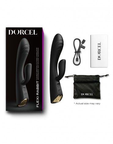 Dorcel - Flexi Rabbit - Heating Rabbit Vibrator - Black