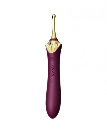ZALO - Bess 2 - Heating Clitoral Massager with 4 Attachments - Purple