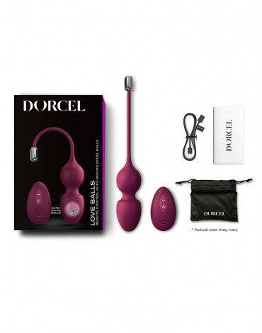 Dorcel - Love Balls - Vibrierende Kegelkugeln mit Fernbedienung - Plum
