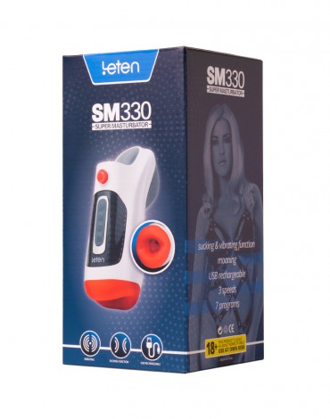 Leten - SM 330 - Automatic Masturbator with Vibrating, Sucking and Moaning Function