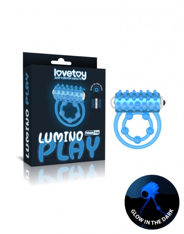 LoveToy - Lumino Anillo Vibrador para el Pene - Glow in the Dark