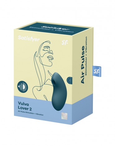 Satisfyer - Vulva Lover 2 - Luchtdruk Vibrator - Blauw