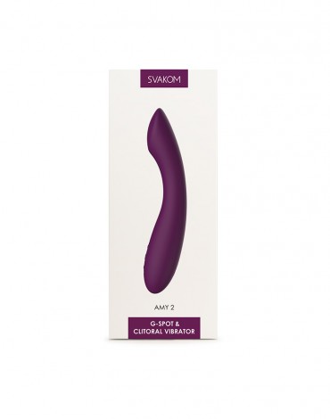 SVAKOM - Amy 2 - Flexible G-Spot Vibrator - Purple