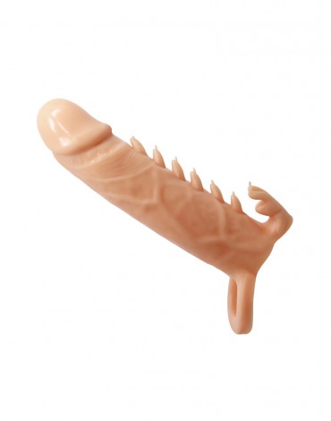 Pretty Love - Emmitt - Penis Sleeve met geribbeld ontwerp - Nude