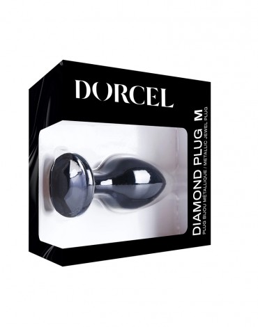 Dorcel - Diamond Plug Talla M - Butt Plug - Negro