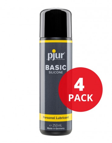 pjur - Basic - Silicone-based Lubricant - 250 ml (4 pieces)