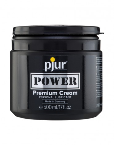 pjur - Crema Power Premium - Lubricante Híbrido - 500 ml
