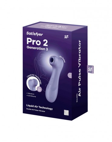 Satisfyer - Pro 2 Generation 3 - Air Pulse Vibrator - Lilac