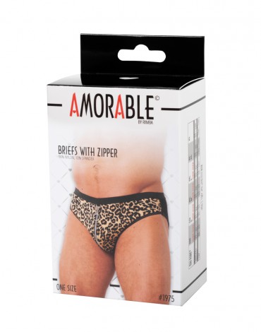Amorable by Rimba - Briefs - One Size - Leopard Print