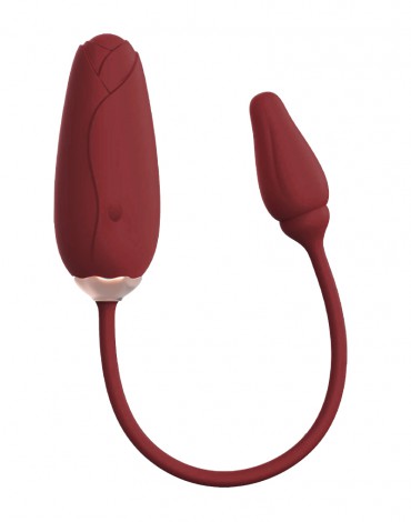 Viotec - Flora - Vibromasseur portable avec contrôle d'application - Or et rouge vin