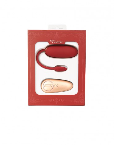 Viotec - Oliver - Wearable Vibrator with Remote Control  - Gold & Wine Red