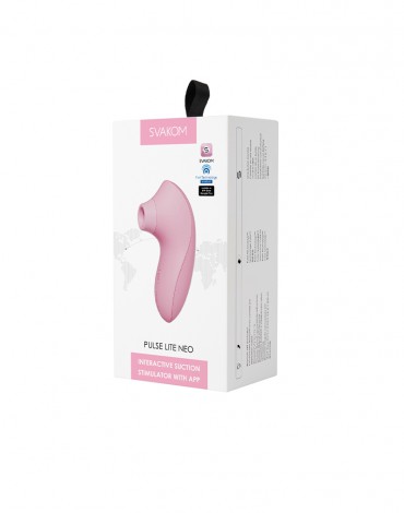 SVAKOM - Pulse Lite Neo - Air Pressure Vibrator (with App Control) - Light Pink
