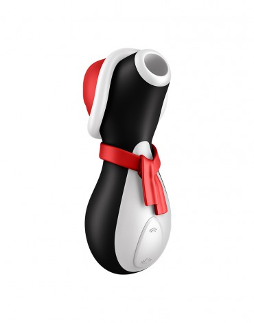 Satisfyer - Penguin Holiday Edition - Estimulador de presión de aire - Negro, rojo y blanco