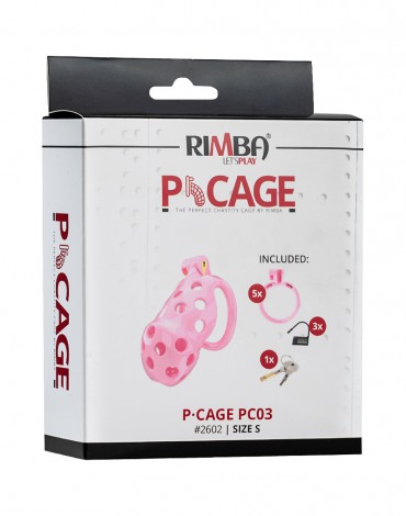 Rimba P-Cage - P-Cage PC03 - Penis Cage Size S - Pink