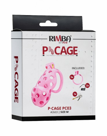 Rimba P-Cage - P-Cage PC03 - Penis Cage Size M - Pink