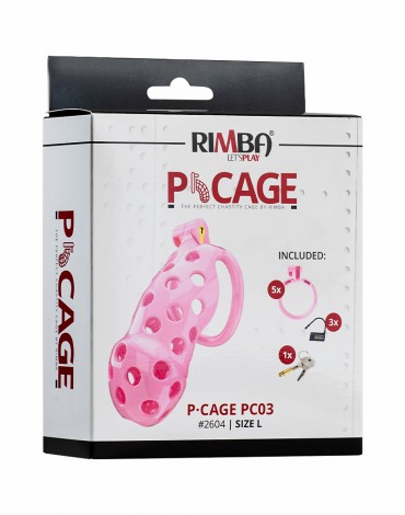 Rimba P-Cage - P-Cage PC03 - Penis Cage Size L - Pink