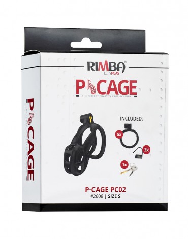 Rimba P-Cage - P-Cage PC02 - Penis Cage Size S - Black