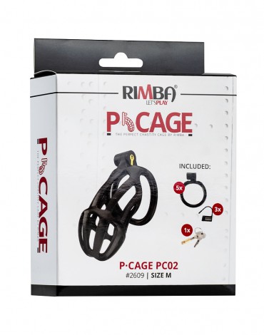 Rimba P-Cage - P-Cage PC02 - Penis Cage Size M - Black