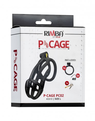 Rimba P-Cage - P-Cage PC02 - Penis Cage Size L - Black