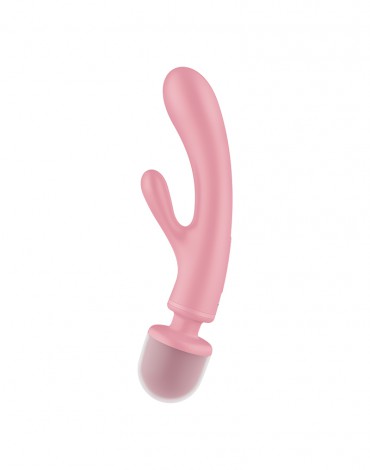 Satisfyer - Triple Lover - 2-in-1 Wand and Rabbit Vibrator - Pink