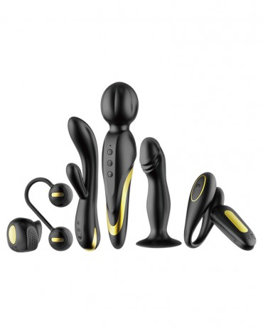 Pretty Love - Queens Luxury Collection - Vibrator - Finished with 18K Gold - Black
