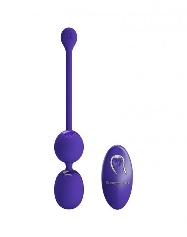 Pretty Love - Willie-Youth - Vibrating Kegel Balls with Remote Control - Purple