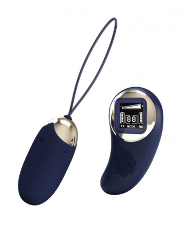 Pretty Love - Mina - Egg Vibrator with Remote Control - Dark Blue