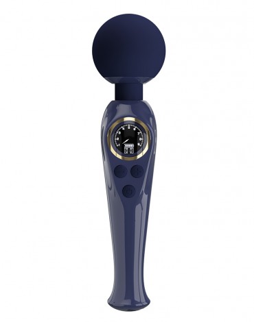 Pretty Love - Skyler - Wand Vibrator with Digital LED Display - Dark Blue