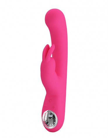 Pretty Love - Lamar - Rabbit Vibrator met Digitaal LED Display - Roze