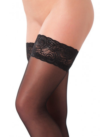 Amorable by Rimba - Hold-Up Stockings - One Size - Black