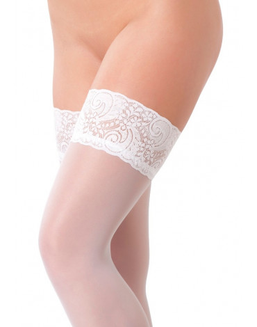 Amorable by Rimba - Hold-Up Stockings - One Size - White
